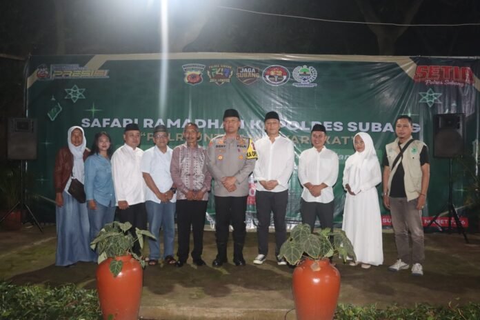 Safari Ramadhan Kapolres Subang: Pererat Silaturahmi, Polri Berbagi Kebahagiaan Bersama 500 Warga di Cipunagara