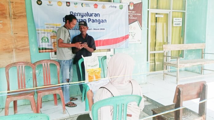 Pemdes Tambakjati Realisasikan Bantuan Pangan (Beras Dan Minyak) Tahun 2026