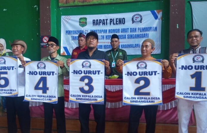 Lima Calon Kades Sindangsari Resmi Ditetapkan, Panitia Imbau Jaga Kondusivitas